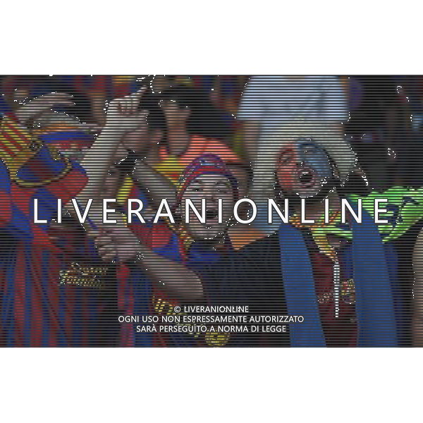 UEFA Supercoppa Europea 2011 Montecarlo - 26.08.2011 Barcellona-Porto Nella Foto:Tifosi Barcellona /Ph.Vitez-Ag. Aldo Liverani