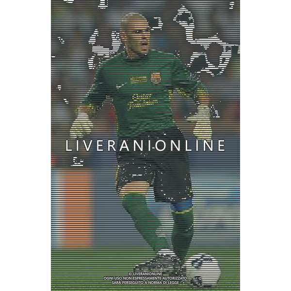 UEFA Supercoppa Europea 2011 Montecarlo - 26.08.2011 Barcellona-Porto Nella Foto:Victor Valdes /Ph.Vitez-Ag. Aldo Liverani