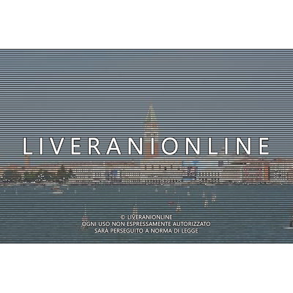 Venezia 29/08/2011 vedute della citta\' nella foto : il Canal Grande con i tipici vaporetti per il trasporto dei passeggeri Foto Gandolfi /AG. ALDO LIVERANI SAS