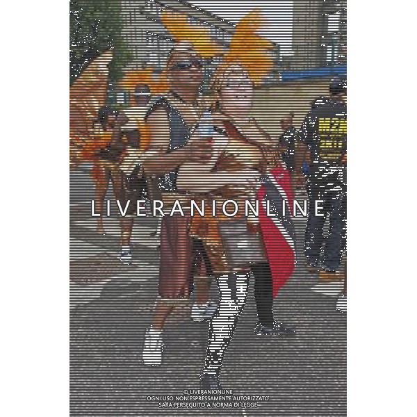 Reveller at the Notting Hill Carnival 2011, London, England ©photoshot/Agenzia Aldo Liverani Sas - ITALY ONLY - Sfilate di maschere al Carnevale estivo di Notting Hill a ovest di Londra, Gran Bretagna, 28 Agosto 2011.