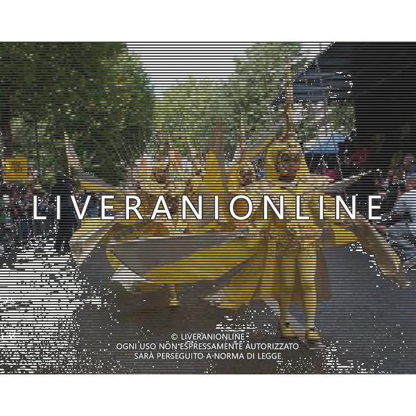 Mahogany Performers and Costumes at the Children\'s Notting Hill Carnival 2011, London, United Kingdom Date: 28/08/2011 Ref: