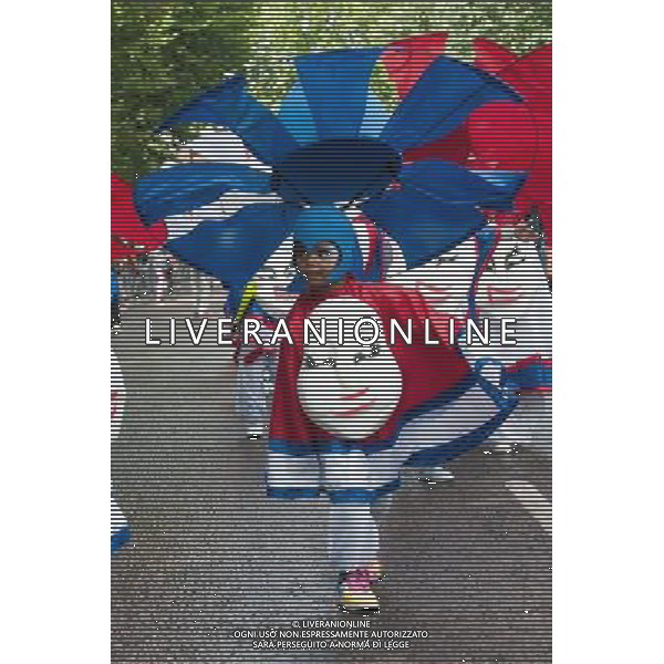 Mahogany Performers and Costumes at the Children\'s Notting Hill Carnival 2011, London, United Kingdom Date: 28/08/2011 Ref: