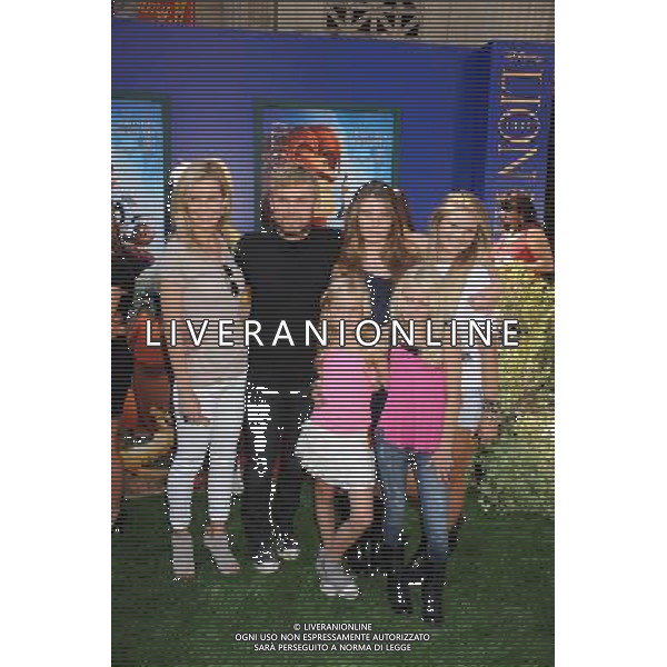 HOLLYWOOD, CA - AUGUST 27: Rick Schroder and family arrive at \'The Lion King\' Los Angeles 3D Premiere at the El Capitan Theatre on August 27, 2011 in Hollywood, California.