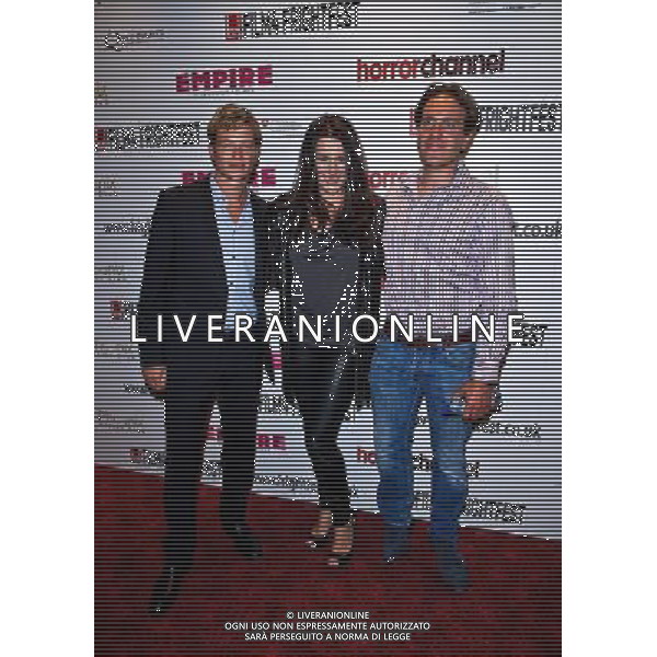 Ed Speleers, Kate Magowan and Julian Gilbey attend the UK Premiere of A Lonely Place to Die at the Film 4 Frightfest, The Empire Leicester Square, London on 29th August 2011. Persons pictured: Ed Speleers (Actor), Kate Magowan (Actress) and Julian Gilbey (Director). Picture by Julie Edwards
