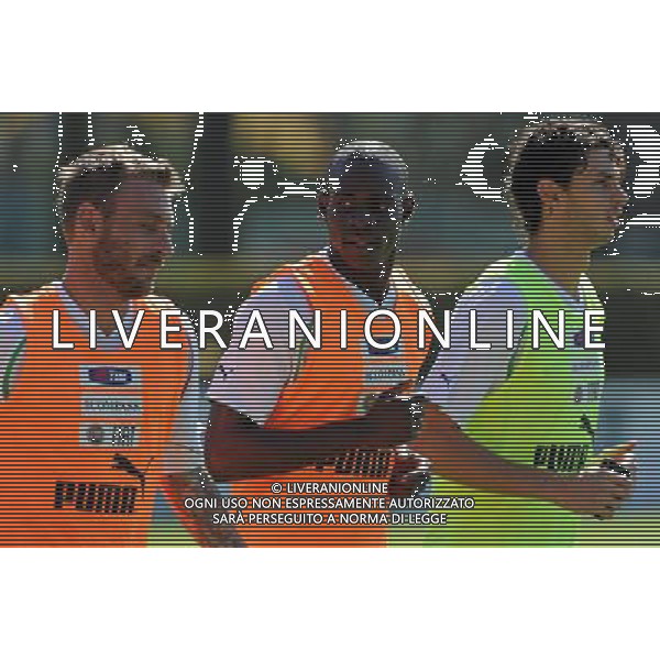 Raduno Nazionale Italiana a Coverciano Firenze - 30.08.2011 Allenamento Nella Foto:balotelli-de rossi-ranocchia /Ph.Vitez-Ag. Aldo Liverani