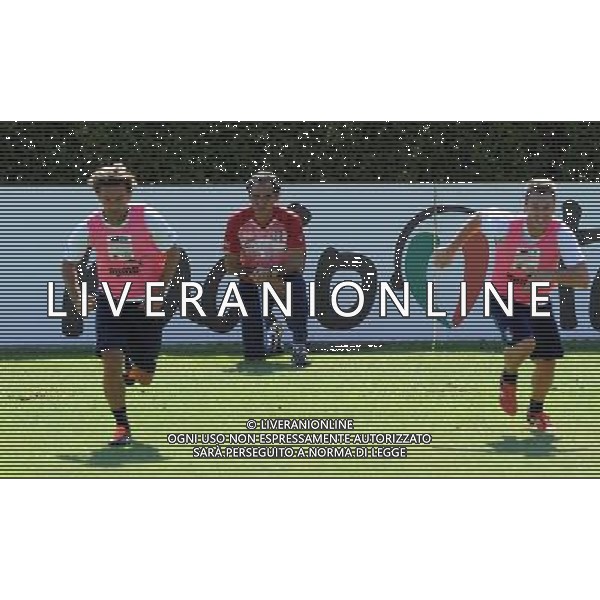 Raduno Nazionale Italiana a Coverciano Firenze - 30.08.2011 Allenamento Nella Foto:prandelli osserva pirlo e cassano /Ph.Vitez-Ag. Aldo Liverani