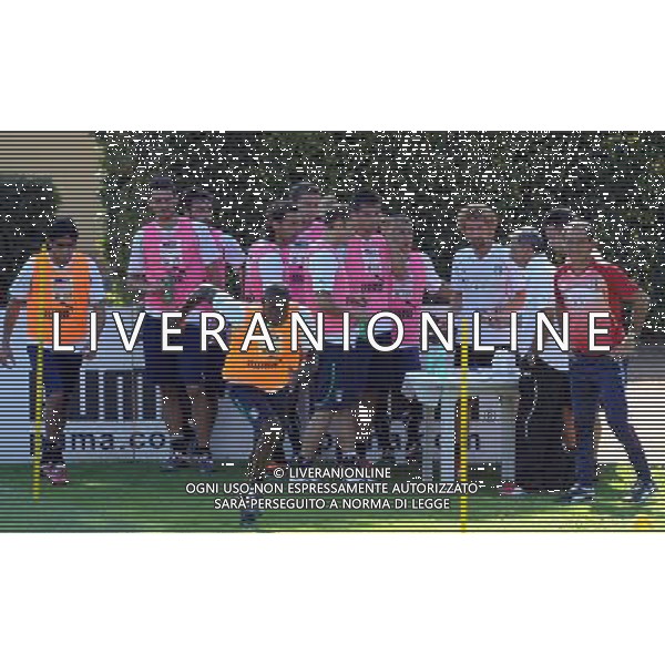 Raduno Nazionale Italiana a Coverciano Firenze - 30.08.2011 Allenamento Nella Foto:prandelli osserva balotelli durante i test medici /Ph.Vitez-Ag. Aldo Liverani