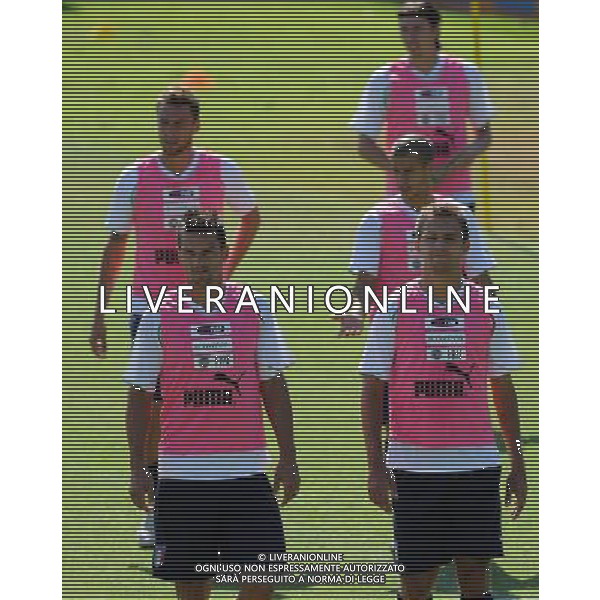 Raduno Nazionale Italiana a Coverciano Firenze - 30.08.2011 Allenamento Nella Foto:criscito-maggio-marchisio-giovinco-montolivo /Ph.Vitez-Ag. Aldo Liverani