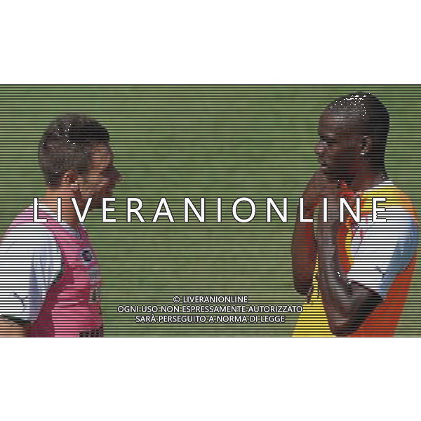 Raduno Nazionale Italiana a Coverciano Firenze - 30.08.2011 Allenamento Nella Foto:balotelli-cassano /Ph.Vitez-Ag. Aldo Liverani