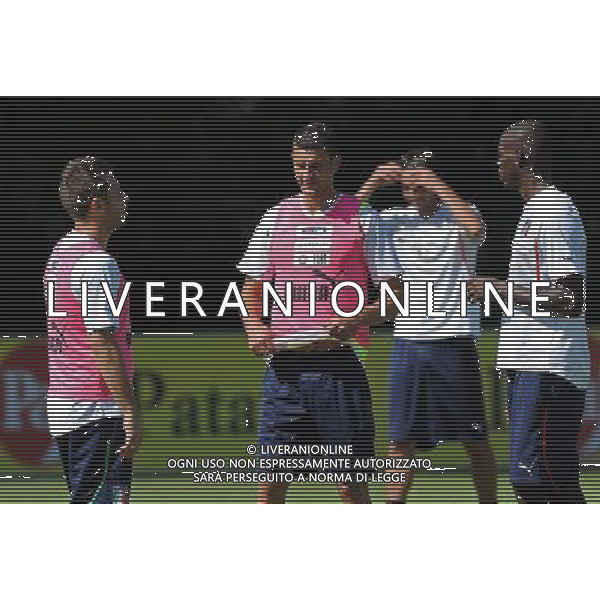 Raduno Nazionale Italiana a Coverciano Firenze - 30.08.2011 Allenamento Nella Foto:cassano-thiago motta-balotelli /Ph.Vitez-Ag. Aldo Liverani