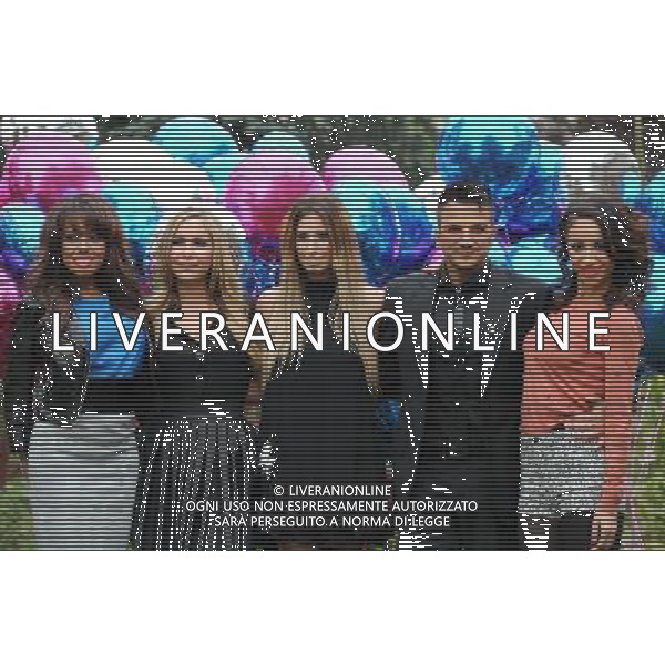 Picture Shows: The Sugababes, Stacey Solomon and Peter Andre attending the launch of \'BBC Children in Need POP Goes the Musical\'. Held at Kensington Roof Gardens on Wednesday August 31, 2011. .