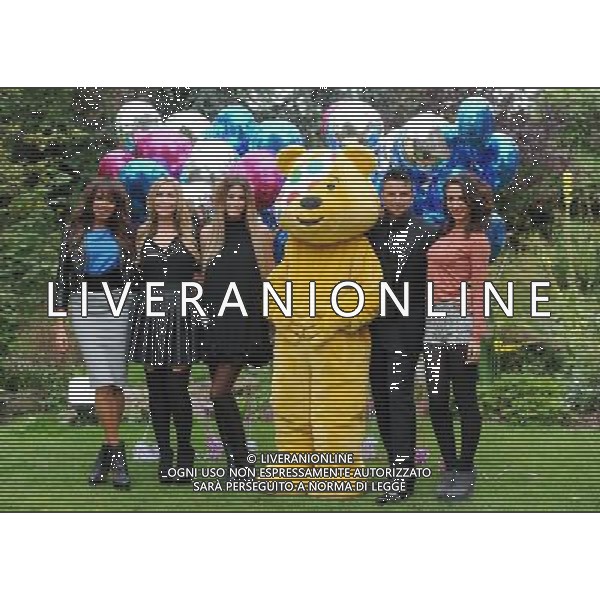 Picture Shows: The Sugababes, Stacey Solomon and Peter Andre attending the launch of \'BBC Children in Need POP Goes the Musical\'. Held at Kensington Roof Gardens on Wednesday August 31, 2011. .