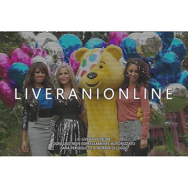 LONDON, UNITED KINGDOM 31 AUGUST : Pic Shows Jade Ewan, Heidi Range, Amelle Berrabah, Stacey Solomon, Peter Andre and attend the launch of \'Pop Goes The Musical\' at The Roof Gardens on August, 31st, 2011 in London, England