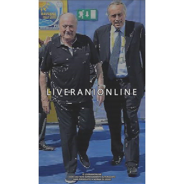 FIFA Beach Soccer World Cup 2011 Ravenna - 01.09.2011 Conferenza Stampa Nella Foto:Joseph Blatter-Giancarlo Abete /Ph.Vitez-Ag. Aldo Liverani