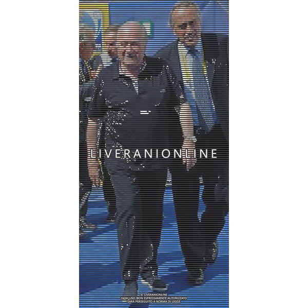 FIFA Beach Soccer World Cup 2011 Ravenna - 01.09.2011 Conferenza Stampa Nella Foto:Joseph Blatter-Giancarlo Abete /Ph.Vitez-Ag. Aldo Liverani