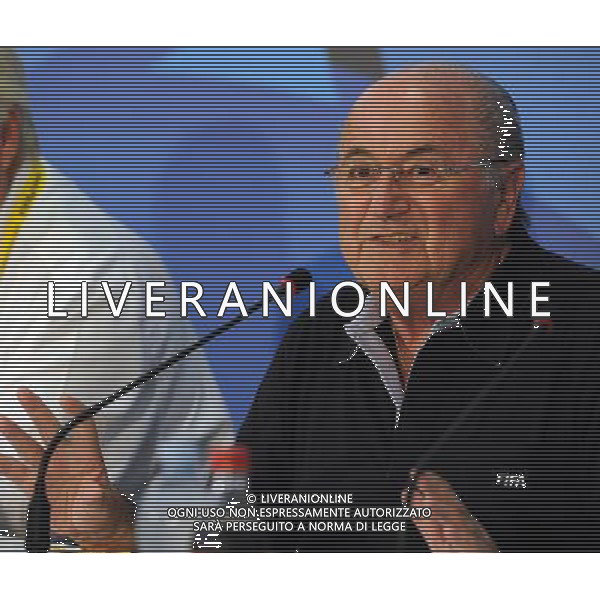 FIFA Beach Soccer World Cup 2011 Ravenna - 01.09.2011 Conferenza Stampa Nella Foto:Joseph Blatter /Ph.Vitez-Ag. Aldo Liverani