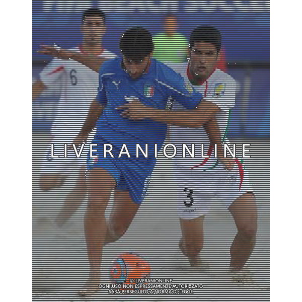 FIFA Beach Soccer World Cup 2011 Gruppo A Ravenna - 01.09.2011 Italia-Iran Nella Foto:Giuseppe Soria-Hassan Abdollahi /Ph.Vitez-Ag. Aldo Liverani