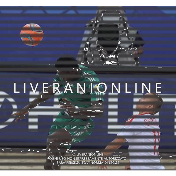 FIFA Beach Soccer World Cup 2011 Gruppo C Ravenna - 02.09.2011 Nigeria-Russia Nella Foto:James Okwuosa-Egor Eremeev /Ph.Vitez-Ag. Aldo Liverani