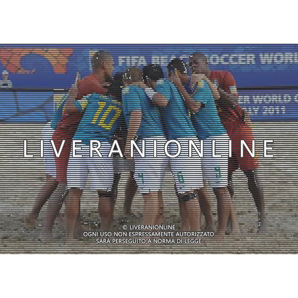 FIFA Beach Soccer World Cup 2011 Gruppo D Ravenna - 02.09.2011 Brasile-Ukraina Nella Foto:Brasile Gruppo /Ph.Vitez-Ag. Aldo Liverani