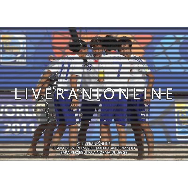 FIFA Beach Soccer World Cup 2011 Gruppo D Ravenna - 02.09.2011 Giappone-Messico Nella Foto:Giappone Squadra /Ph.Vitez-Ag. Aldo Liverani