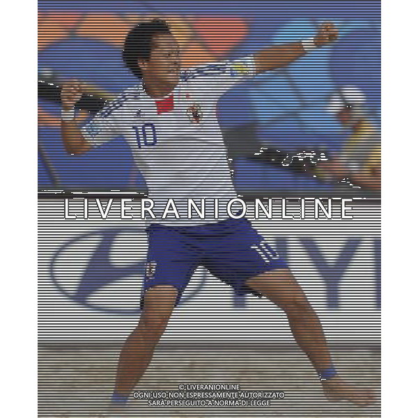 FIFA Beach Soccer World Cup 2011 Gruppo D Ravenna - 02.09.2011 Giappone-Messico Nella Foto:Yamauchi Esulta /Ph.Vitez-Ag. Aldo Liverani