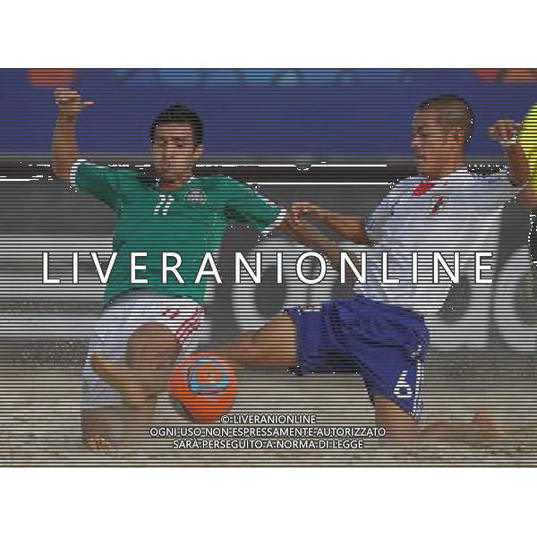 FIFA Beach Soccer World Cup 2011 Gruppo D Ravenna - 02.09.2011 Giappone-Messico Nella Foto:Plata-Uehara /Ph.Vitez-Ag. Aldo Liverani