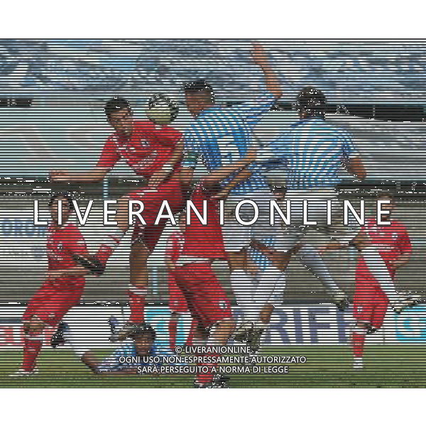 Lega Pro 1° Divisione Girone A 2011/2012 1°Giornata Ferrara - 04.09.2011 Spal-Pisa Nella Foto:mischia in area del pisa /Ph.Vitez-Ag. Aldo Liverani
