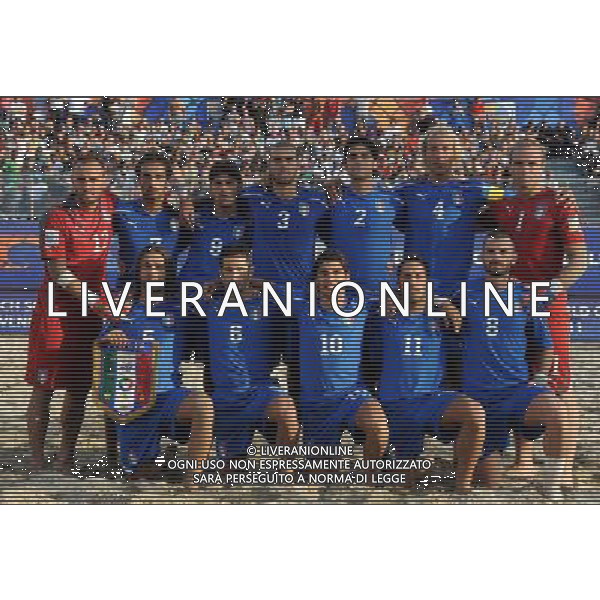 FIFA Beach Soccer World Cup 2011 Gruppo A Ravenna - 05.09.2011 Italia-Svizzera Nella Foto:Italia Squadra Formazione /Ph.Vitez-Ag. Aldo Liverani