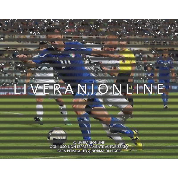 Qualificazioni ai Campionati Europei UEFA EURO 2012 Gruppo C Firenze - 06.09.2011 Italia-Slovenia Nella Foto:cassano /Ph.Vitez-Ag. Aldo Liverani