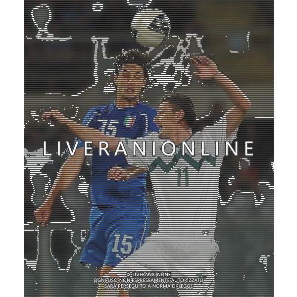 Qualificazioni ai Campionati Europei UEFA EURO 2012 Gruppo C Firenze - 06.09.2011 Italia-Slovenia Nella Foto:ranocchia-navakovic /Ph.Vitez-Ag. Aldo Liverani