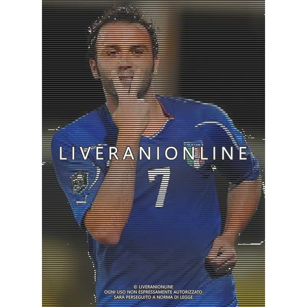 Qualificazioni ai Campionati Europei UEFA EURO 2012 Gruppo C Firenze - 06.09.2011 Italia-Slovenia Nella Foto:pazzini esulta /Ph.Vitez-Ag. Aldo Liverani