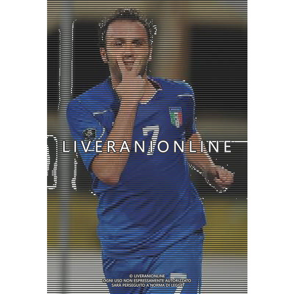 Qualificazioni ai Campionati Europei UEFA EURO 2012 Gruppo C Firenze - 06.09.2011 Italia-Slovenia Nella Foto:pazzini esulta /Ph.Vitez-Ag. Aldo Liverani