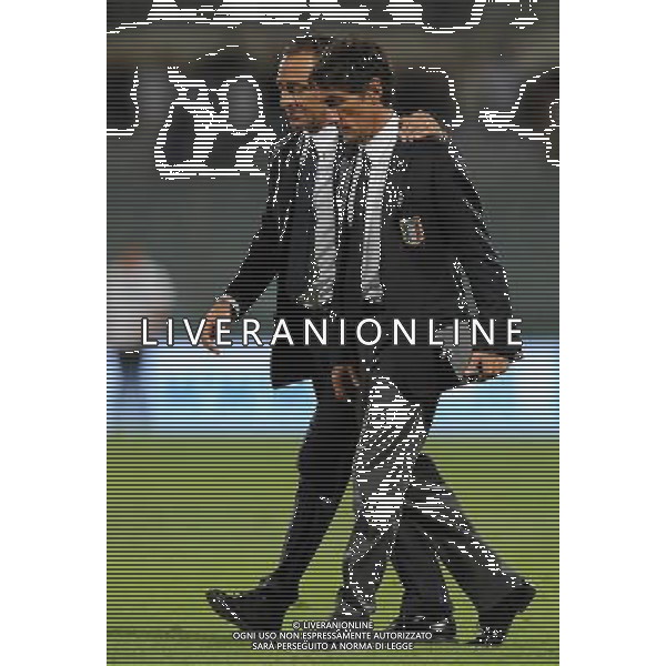 Qualificazioni ai Campionati Europei UEFA EURO 2012 Gruppo C Firenze - 06.09.2011 Italia-Slovenia Nella Foto:Cesare Prandelli-Gabriele Pin /Ph.Vitez-Ag. Aldo Liverani