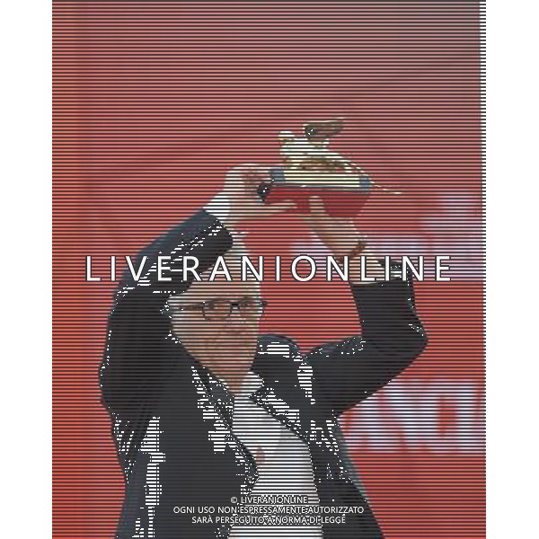 09/09/2011 VENEZIA 68ma Mostra del cinema nella foto il regista marco bellocchio con il leone d\'oro ph.gandolfi /ag ALDO LIVERANI sas