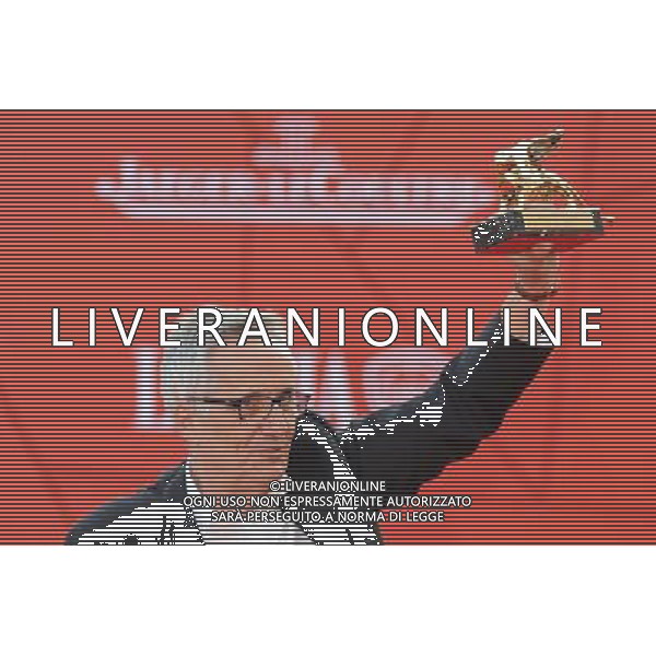 09/09/2011 VENEZIA 68ma Mostra del cinema nella foto il regista marco bellocchio con il leone d\'oro ph.gandolfi /ag ALDO LIVERANI sas