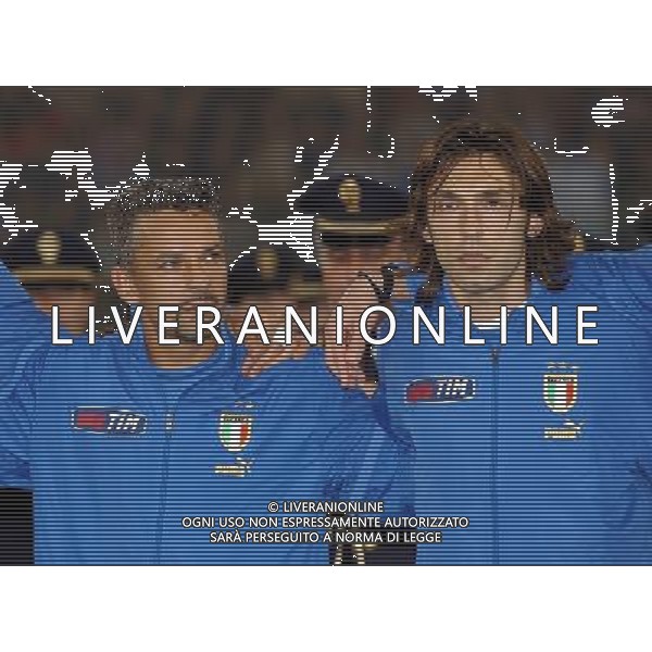 Genova 28/04/2004 italia-spagna 1:1 nella foto baggio roberto e pirlo andrea ph marco luzzani/ag aldo liverani s.a.s.