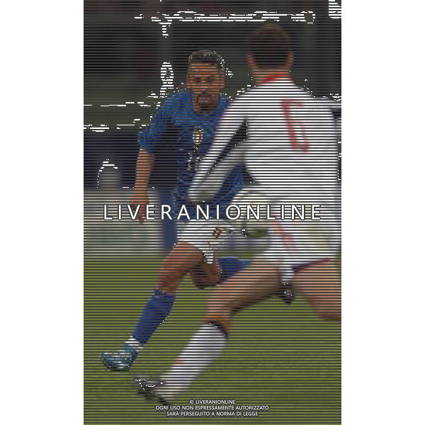 Genova 28/04/2004 italia-spagna 1:1 nella foto baggio roberto ph marco luzzani/ag aldo liverani s.a.s.