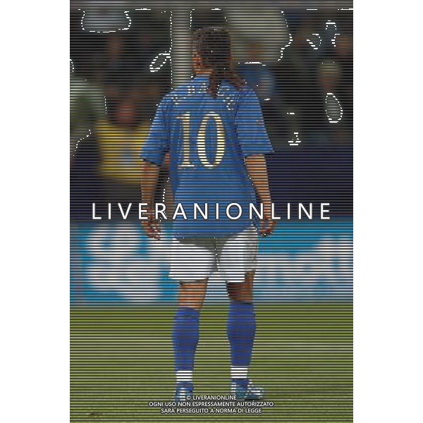 Genova 28/04/2004 italia-spagna 1:1 nella foto baggio roberto ph marco luzzani/ag aldo liverani s.a.s.