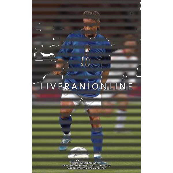 Genova 28/04/2004 italia-spagna 1:1 nella foto baggio roberto ph marco luzzani/ag aldo liverani s.a.s.