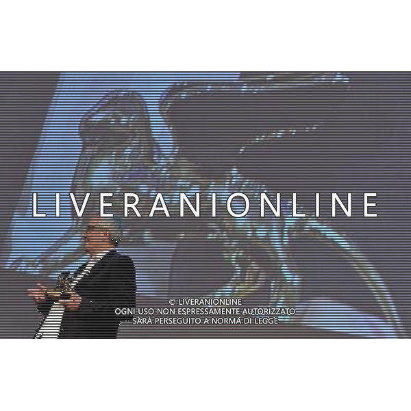 (110910) -- VENICE, Sept. 10, 2011 () -- Italian filmmaker Marco Bellocchio is awarded the Golden Lion for Lifetime Achievement at the 68th Venice International Film Festival in Venice, Italy, Sept. 9, 2011. (/Wang Qingqin) (hdt)