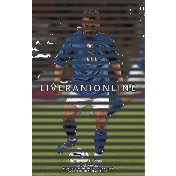 Genova 28/04/2004 italia-spagna 1:1 nella foto baggio roberto ph marco luzzani/ag aldo liverani s.a.s.