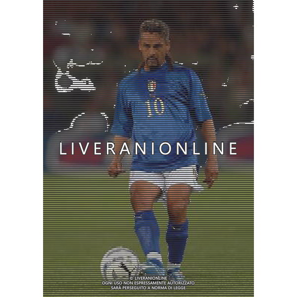 Genova 28/04/2004 italia-spagna 1:1 nella foto baggio roberto ph marco luzzani/ag aldo liverani s.a.s.