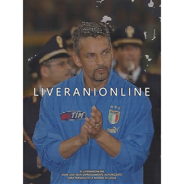 Genova 28/04/2004 italia-spagna 1:1 nella foto baggio roberto ph marco luzzani/ag aldo liverani s.a.s.