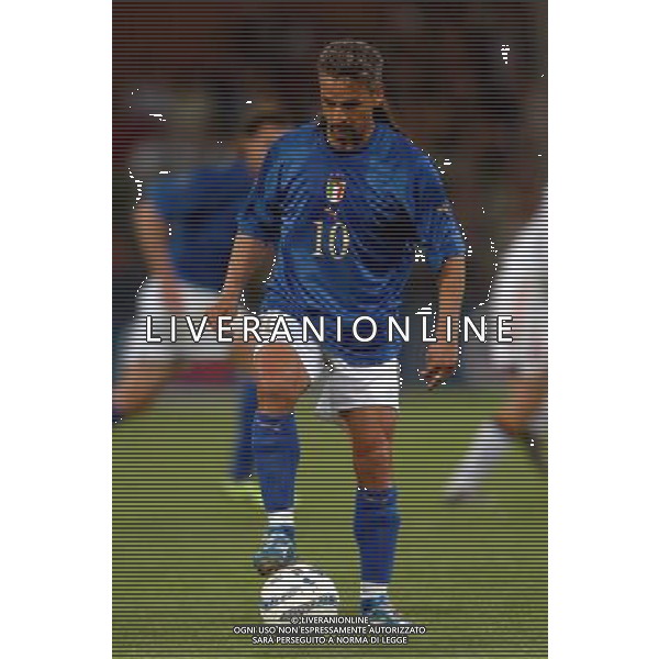 Genova 28/04/2004 italia-spagna 1:1 nella foto baggio roberto ph marco luzzani/ag aldo liverani s.a.s.