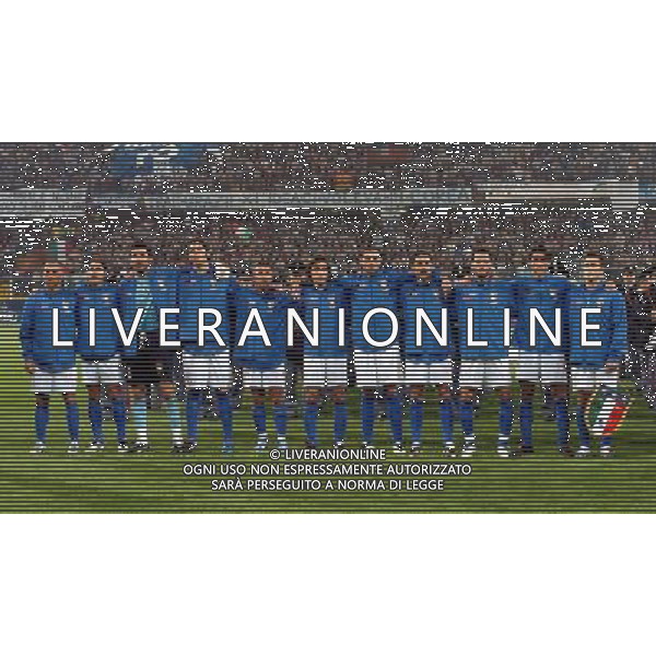 Genova 28/04/2004 italia-spagna 1:1 nella foto formazione italia ph marco luzzani/ag aldo liverani s.a.s.