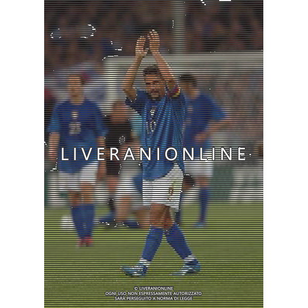 Genova 28/04/2004 italia-spagna 1:1 nella foto uscita baggio roberto ph marco luzzani/ag aldo liverani s.a.s.