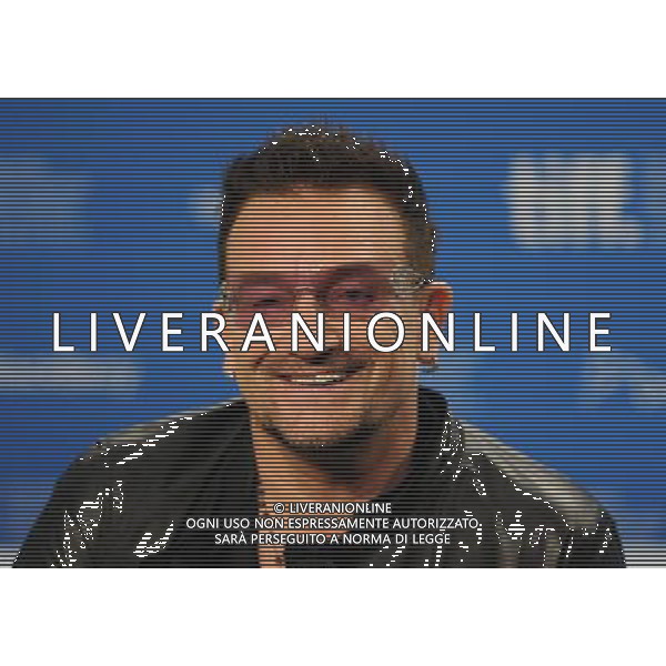 Picture Shows: Bono attending the press conference for \'Beyond The Sky\'. Held at the Bell Lightbox during the 2011 Toronto International Film Festival on Friday September 09, 2011, Toronto, Canada. .