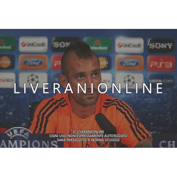 Chelsea FC press conference ahead of their match against Bayer Leverkusen, Monday 12th September with Andre Villas-Boas and Raul Meireles at their Cobham training ground 12th September 2011