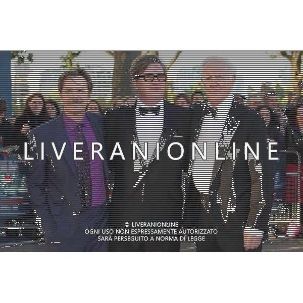 LONDON, UNITED KINGDOM 13 SEPTEMBER : Pic Shows Gary Oldman, Tomas Alfredson and John Le Carre attending the UK film premier for Tinker, Tailor, Soldier, Spy on September, 13th, 2011 in London, England
