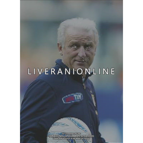 genova 27/04/2004 stadio marassi allenamento della nazionale di calcio nella foto trapattoni giovanni ag. aldo liverani-venezia